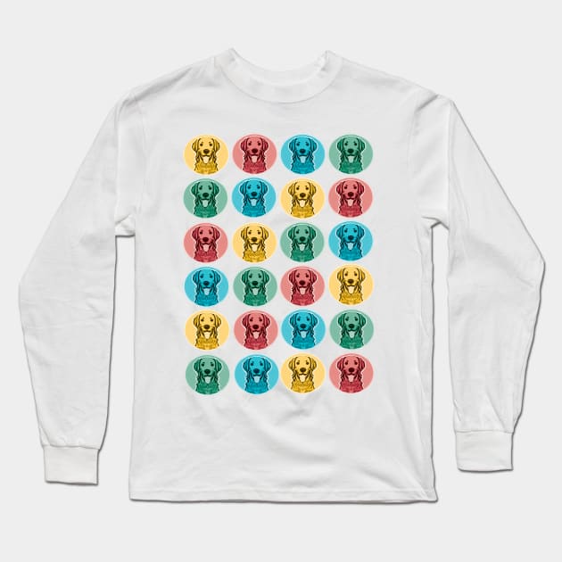 Golden Retriever Circles Long Sleeve T-Shirt by FlippinTurtles